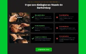 Landing page Barbearia Editavel Profissional