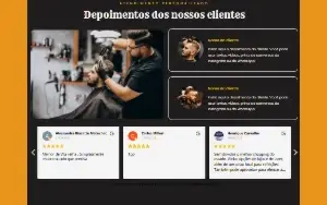 Landing page Barbearia Editavel Profissional