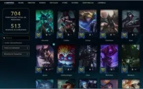 Conta LOL 358 SKIN E TODOS OS CAMPEÕES