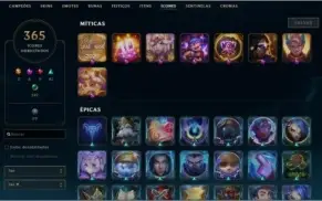Conta LOL 358 SKIN E TODOS OS CAMPEÕES