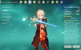 Conta genshin arlecchino+bis e kazuha+bis