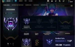 CONTA LOL DIAMANTE II 70% WINRATE EMAIL NÃO CONFIRMADO