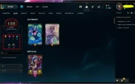 CONTA LOL +100 SKINS & CROMAS & BORDAS