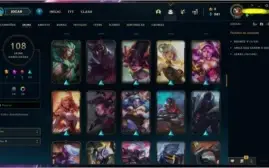 CONTA LOL +100 SKINS & CROMAS & BORDAS