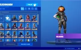 conta fortnite+ salve o mundo+1870 v bucks 60 skins