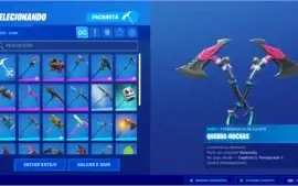 conta fortnite+ salve o mundo+1870 v bucks 60 skins
