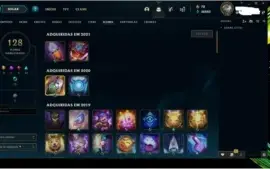 League of Legends-Conta Antiga nv125, 118 Champs, 36 Skins +