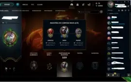 League of Legends-Conta Antiga nv125, 118 Champs, 36 Skins +