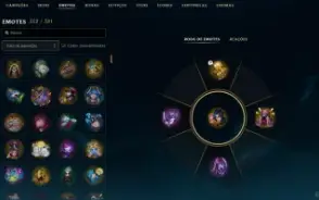 Conta de colecionador League of Legends, todas as skins