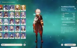 Conta Ar 44 - Kazuha + 2 Armas T5 + 10K De Primogems