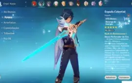 Conta Ar 44 - Kazuha + 2 Armas T5 + 10K De Primogems