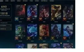 Conta do lol atualmente d4