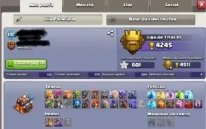 Conta Clash of Clans cv 10.5 MUITO BEM UPADA