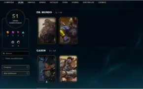Lol Conta Gold 4 Com 51Skins