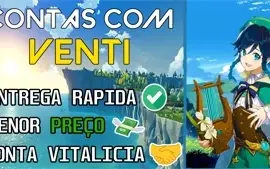 ✨GENSHIN IMPACT CONTA COM VENTI ⭐ AR 5-10✨