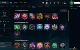 Conta Gold 3 - 5 skins lendarias