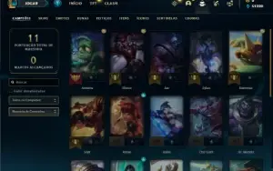Conta ouro 3 com 23 Champs e 1 Skin (SEM EMAIL CONFIRMADO)