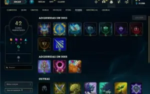 Conta ouro 3 com 23 Champs e 1 Skin (SEM EMAIL CONFIRMADO)
