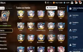 [Epic Seven] Conta Mid-Late Game/30 Ml5/Todos Os Colabs