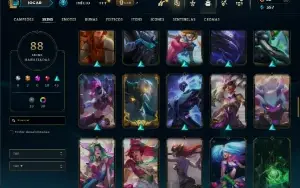 Diamante 3 com 85 Champs e 88 Skins ( SUP / MID )