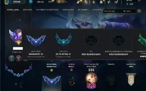 Diamante 3 com 85 Champs e 88 Skins ( SUP / MID )