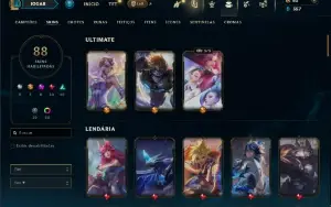 Diamante 3 com 85 Champs e 88 Skins ( SUP / MID )