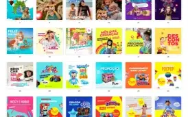 Pack Canva Dia das Crianças - 30 Artes Editáveis