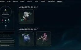 Conta de LoL nv 142 / CINQUENTA E UMA SKINS / 120 ícones /