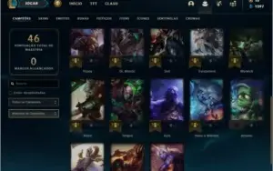 Conta unranked com 1 skins e 23 champs