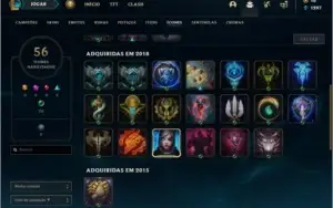 Conta unranked com 1 skins e 23 champs