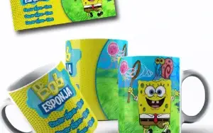 12 Arte De Caneca Editavel Png Bob Esponja