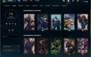 Conta LoL [ PLATINA 2 ] ÓTIMO MMR!