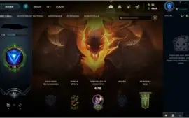 Conta League of Legends (Unraked) / lvl 135 / 695 skins