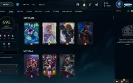 Conta League of Legends (Unraked) / lvl 135 / 695 skins