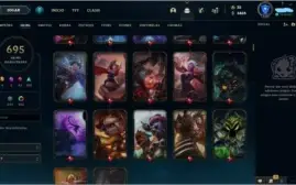 Conta League of Legends (Unraked) / lvl 135 / 695 skins