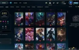 Conta League of Legends (Unraked) / lvl 135 / 695 skins