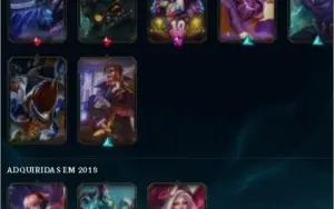 Conta lol level 153 plat 2 com 675 rp na conta