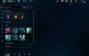 Conta ouro 3 com 30 Champs e 7 Fragmentos de skins