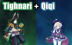 Conta Genshin Impact AR 5 com Tighnari e Qiqi