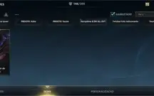 146 SKINS; EX DESAFIANTE; GRÃO MESTRE ATUAL; CONTA TEM TUDO.