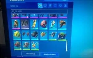 Conta fortnite com skins e itens raros