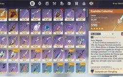 Conta genshin impact ar54 com 7* e 4 limitados +2 armas t5