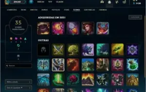 Conta prata 3 com 2 skins e 22 champs
