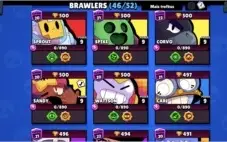 Conta Semi Full Braw Stars Muitas Skins Raras
