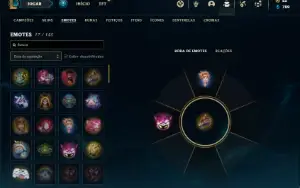 Conta platina 4 com 40 Champs e 9 Skins + 6 Fragmentos