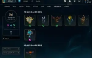 Conta Unranked de 2012