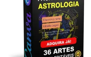 Pack Canva Astrologia - 36 Artes Editáveis