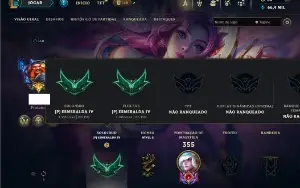 Esmeralda 4 com 120 Champs e 119 Skins ( SUP / ADC )