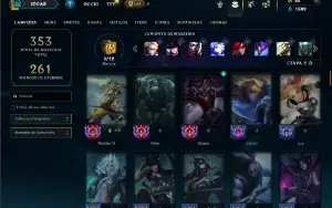 Unranked com 95 Champs e 37 Skins