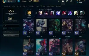 Unranked com 95 Champs e 37 Skins